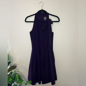 Vince Camuto Deep Purple Midi Dress